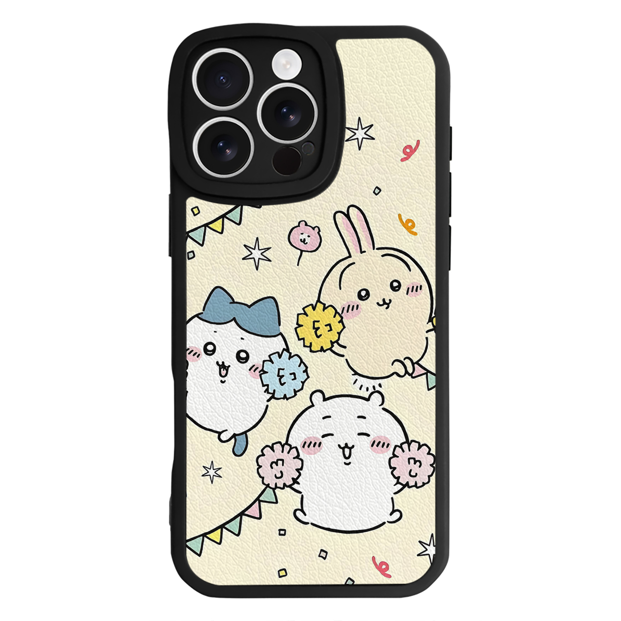 （画像用） ちいかわ Chii-kawa 【iPhone 16シリーズ対応】シリコンスマホケース（レザー調） 材質：シリコン